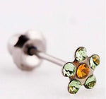 Inverness 802E Flower Peridot/Topaz Earrings