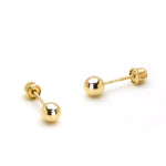 Inverness 242E GP Ball Earrings 18KT 3mm