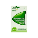 Nicorette 2 mg Freshmint Gum 30 Pcs