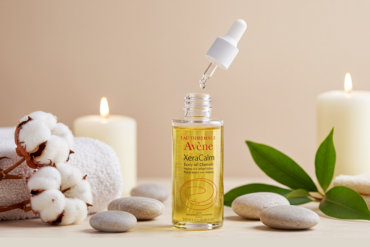 Avene XeraCalm body oil cleanser