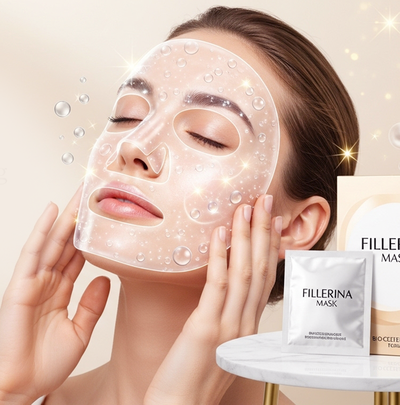 a woman using fillrerina mask