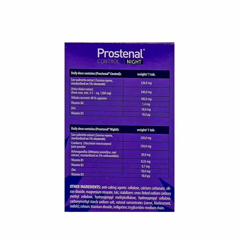 Walmark Prostenal Control & Night 60 Tabs