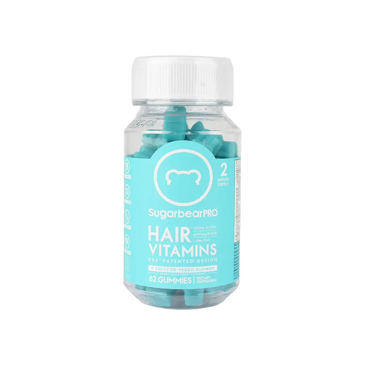 Sugar Bear Hair Vitamins 62 Gummies