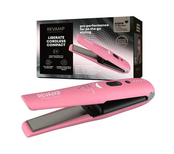 Revamp - Liberate Cordless Compact Hair - Straightener - Pink