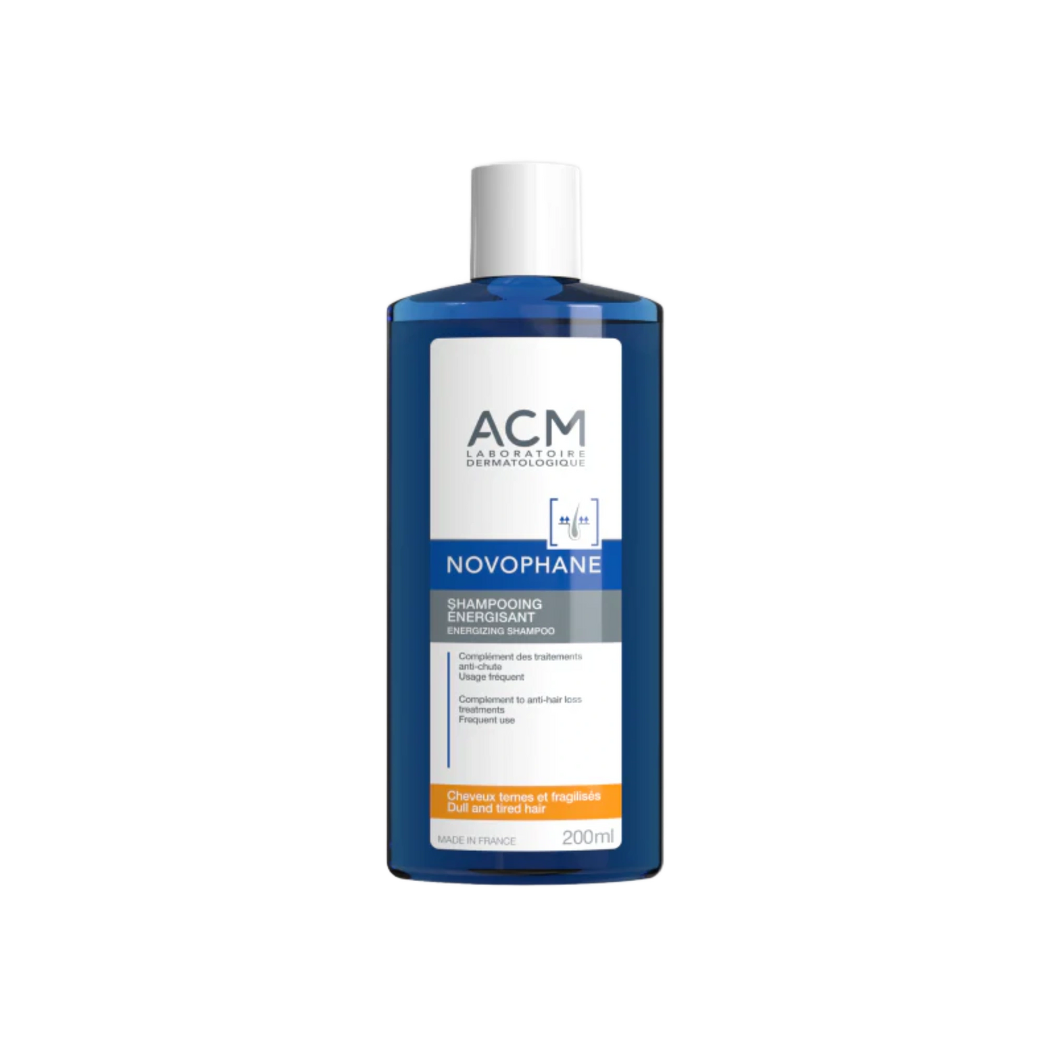 ACM Novophane Energizing Shampoo 200 mL to strengthen hair