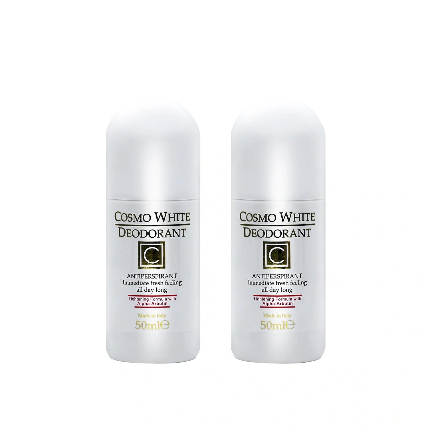 Cosmo White Deodorant with Alpha Arbutin 50ml – Pack of 2