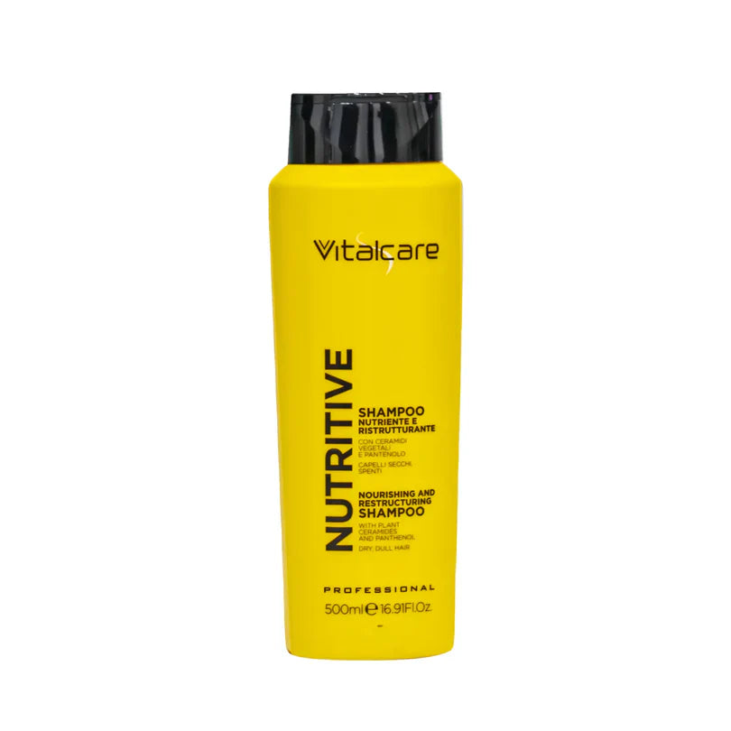 Vitalcare Nutritive Nourishing And Restructuring Shampoo With Plant Ceramides And Panthenol For Dry, Dull Hair 500ml