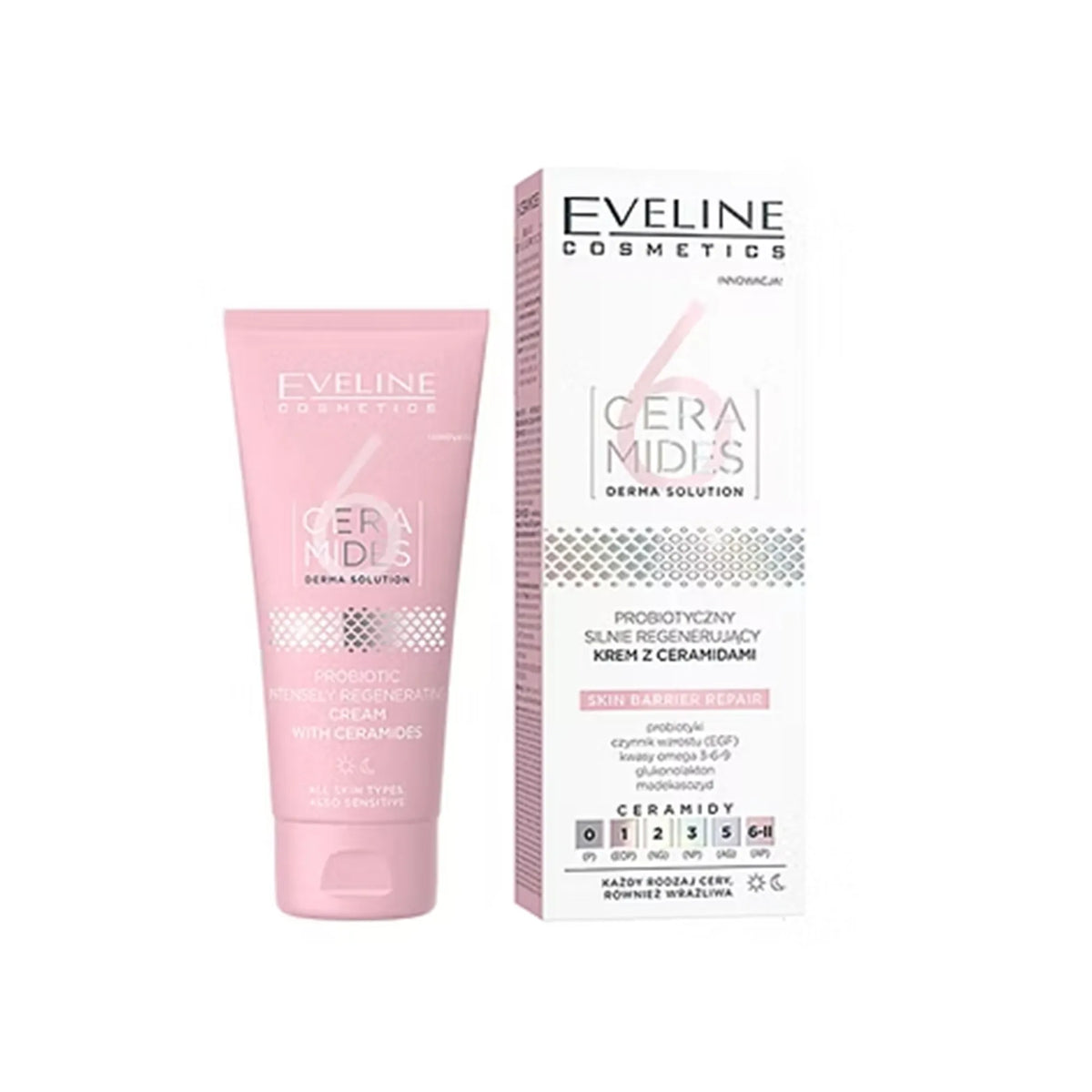 Eveline 6 Ceramides Probiotic Intensely Regenerating Cream 50ml