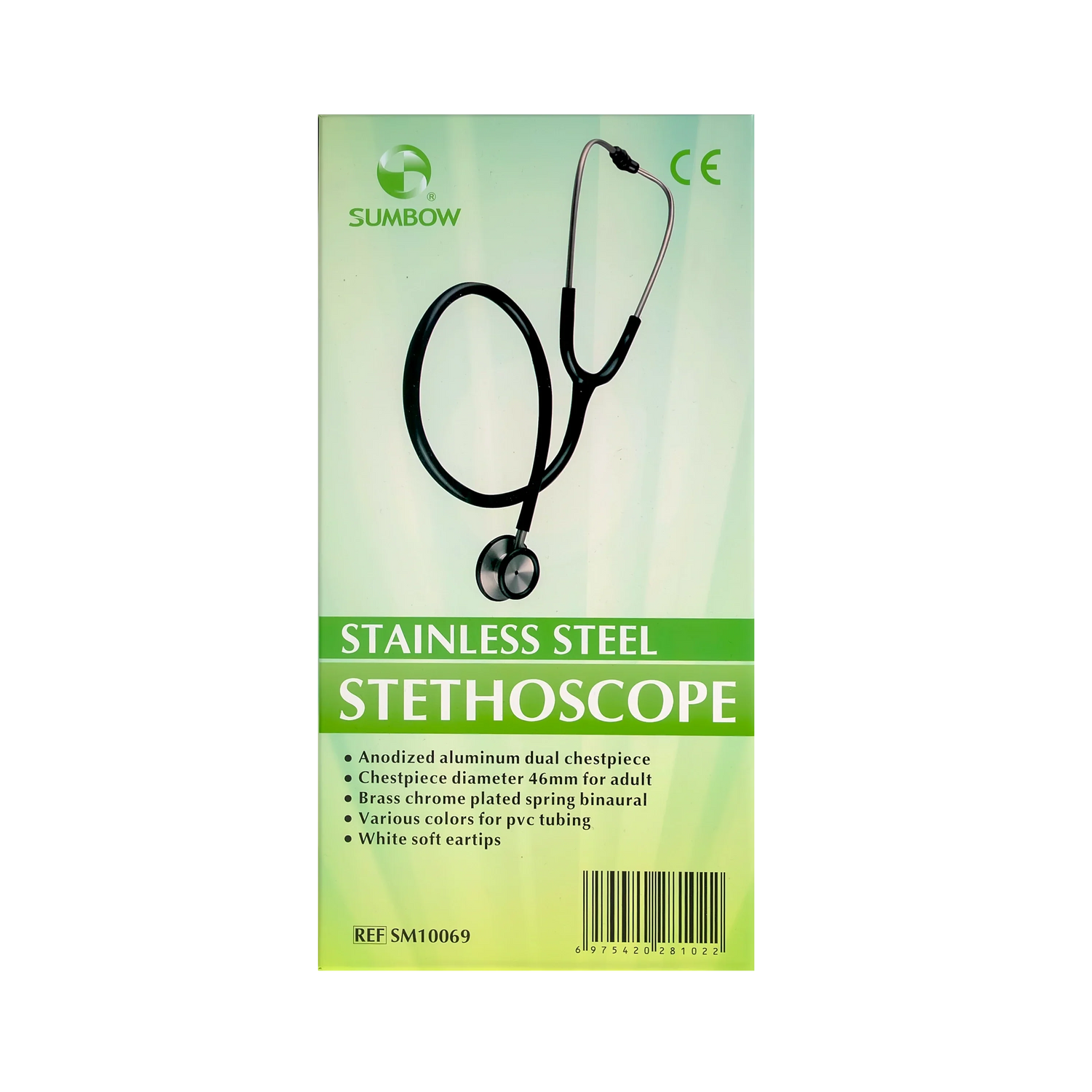 Sumbow Stethoscope Stainless Steel Dual Head