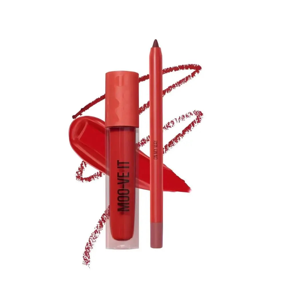 Beauty Creations Lip Duo Lip Pencil +Lip Gloss -Moo-Ve It