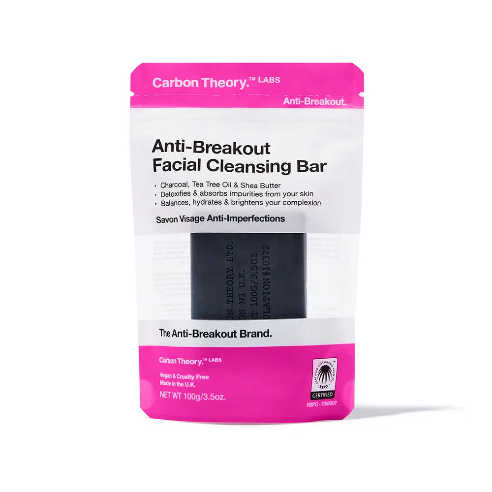 Carbon Theory Charcoal & Tea Tree Oil Breakout Control Facial Cleansing Bar