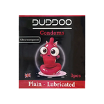 Duddoo Lubricated Plain Condoms 3 Pcs