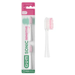 Butler Gum Sonic Sensitive Ultra Soft Toothbrush Refill Heads 2 Pcs 4111