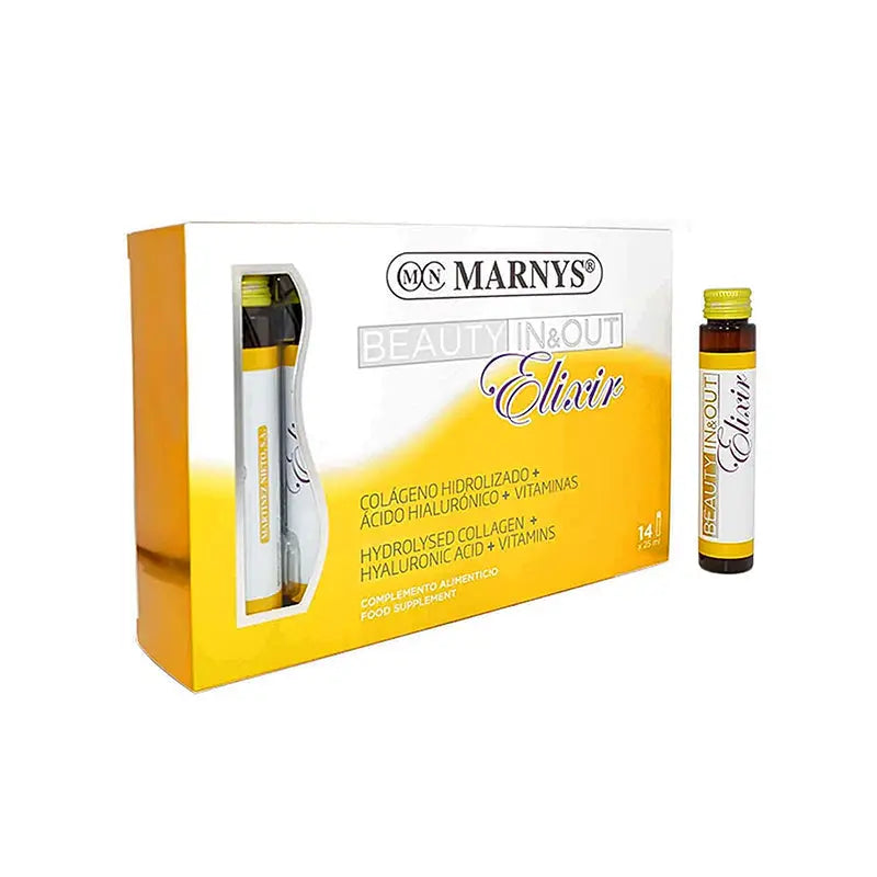 Marnys Beauty In & Out Elixir 14 Vials for healthy skin, nails and hair 