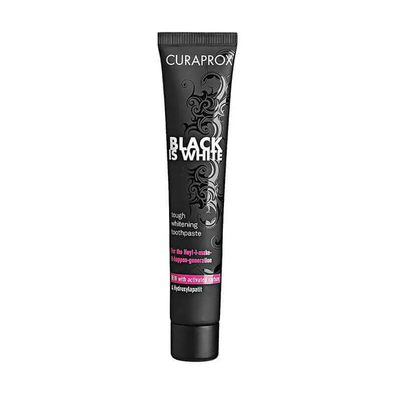 Curaprox Black Is White Whitening Toothpaste With Brush 90 ml
