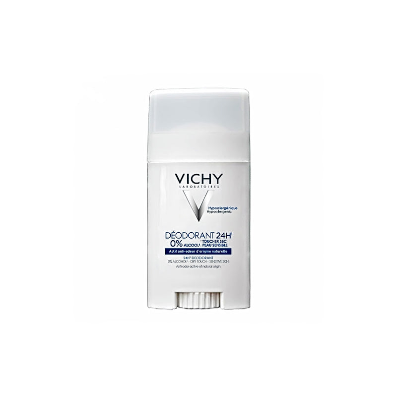 Vichy 24H Very Sensitive Deo Stick Dry Touch 40 mL to get rid of perspirant