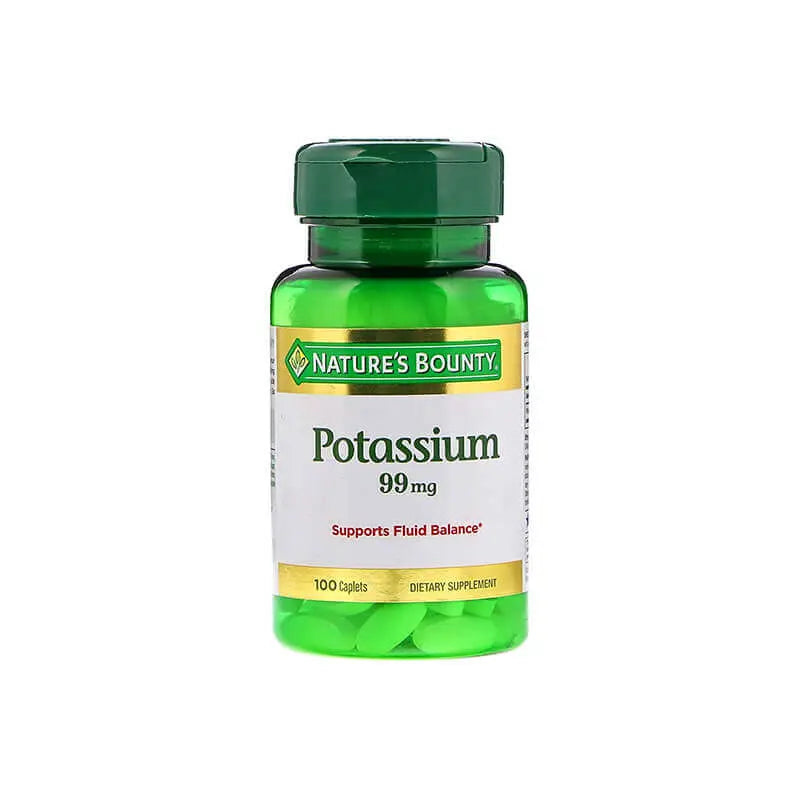 Natures Bounty Potassium 99 mg Tabs 100'S 201110 For Fluid Balance and metabolism 