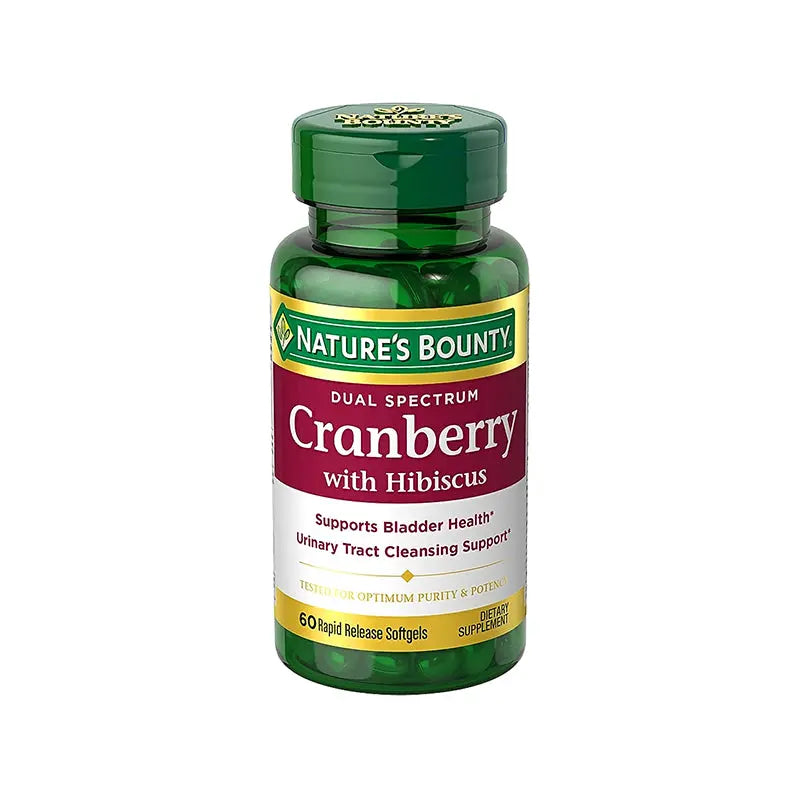 Natures Bounty Cranberry Conc Softgels 60'S