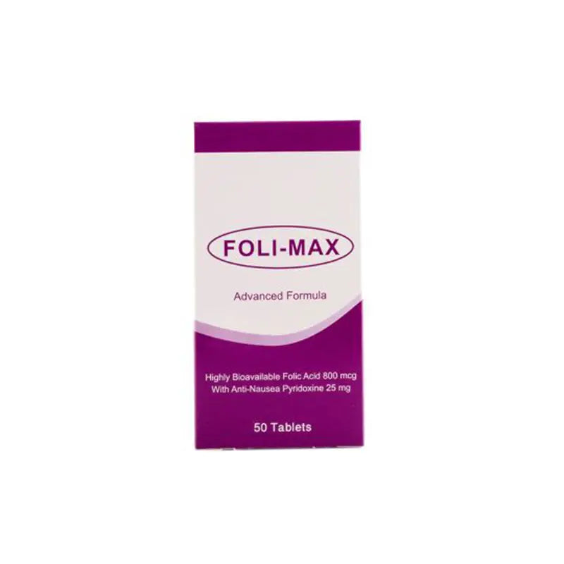 Mega Pharma Foli-Max Tabs 50'S folic acid for pregnancy 