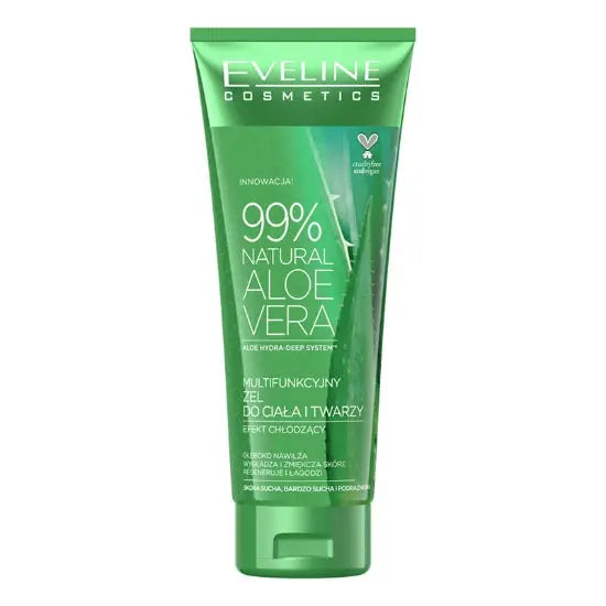 Eveline Natural Aloe Vera 99% Body And Face Gel 250 Ml For moisturizing and soothing skin