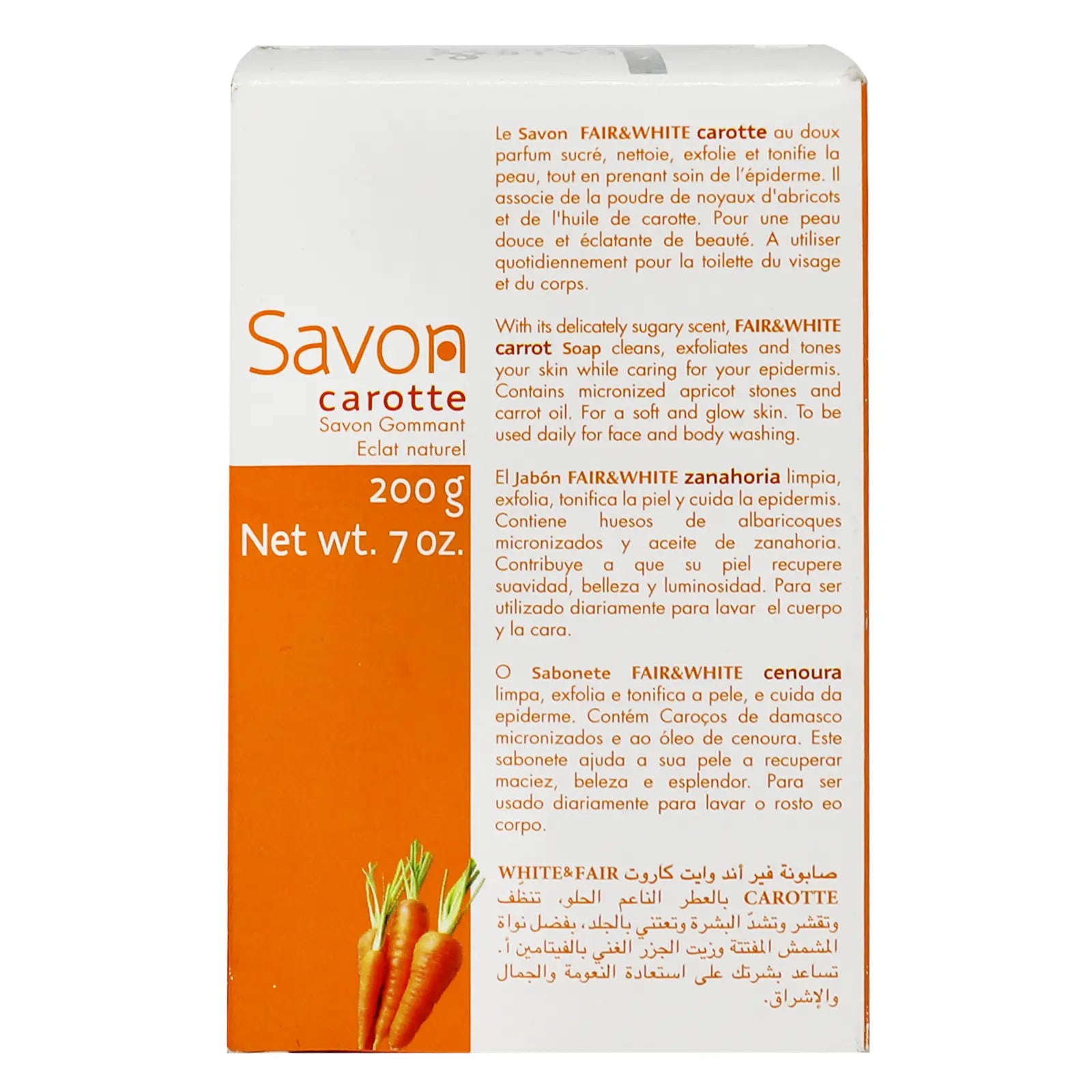 Fair & White Carrot Soap 200 g