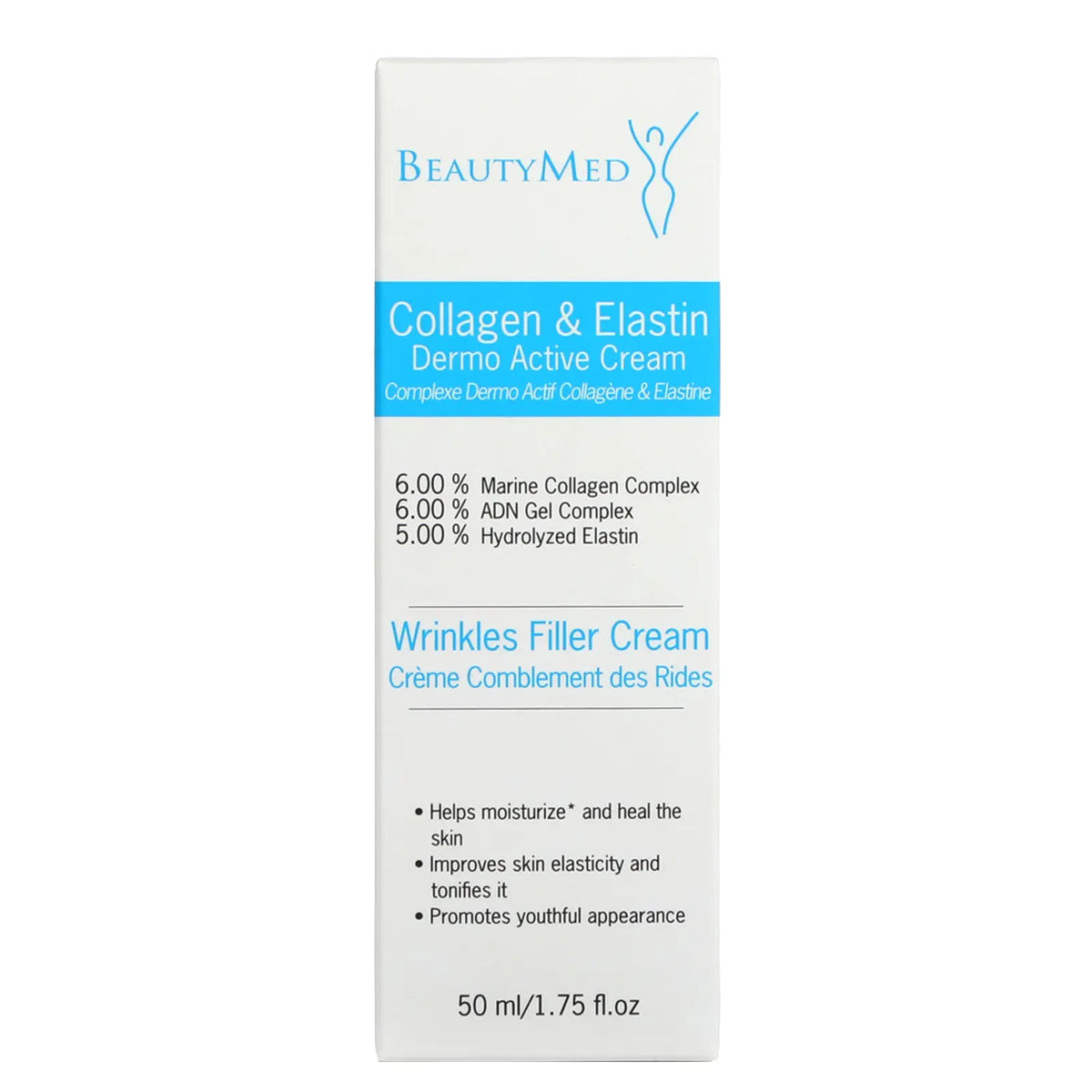 BeautyMed Collagen & Elastin Dermo Active Cream 50 mL for wrinkles