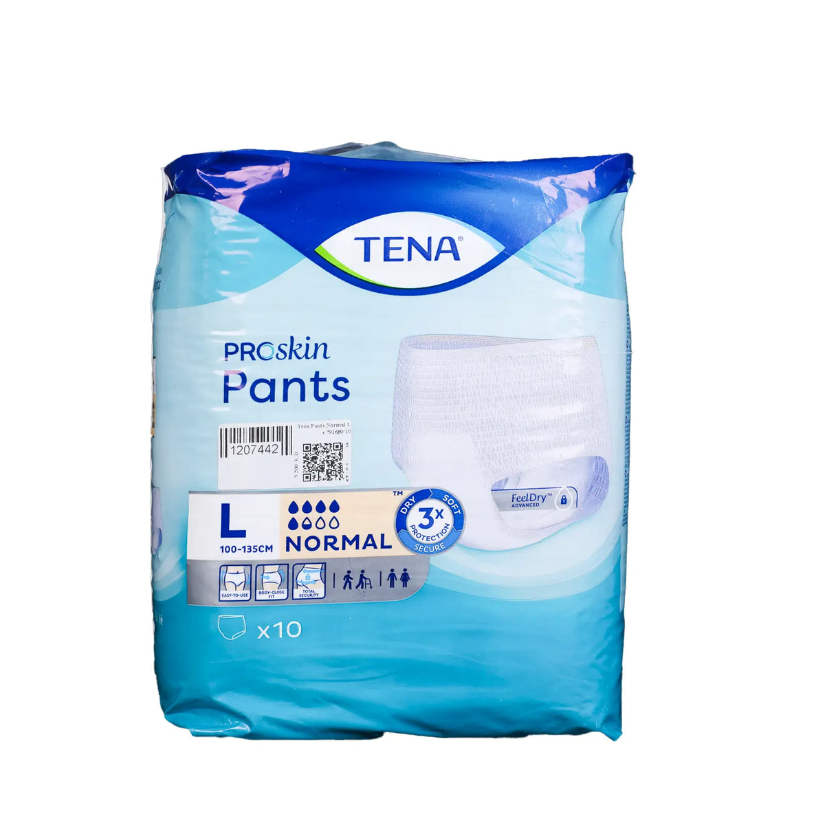 Tena Pants Normal Large 10'S for personal care