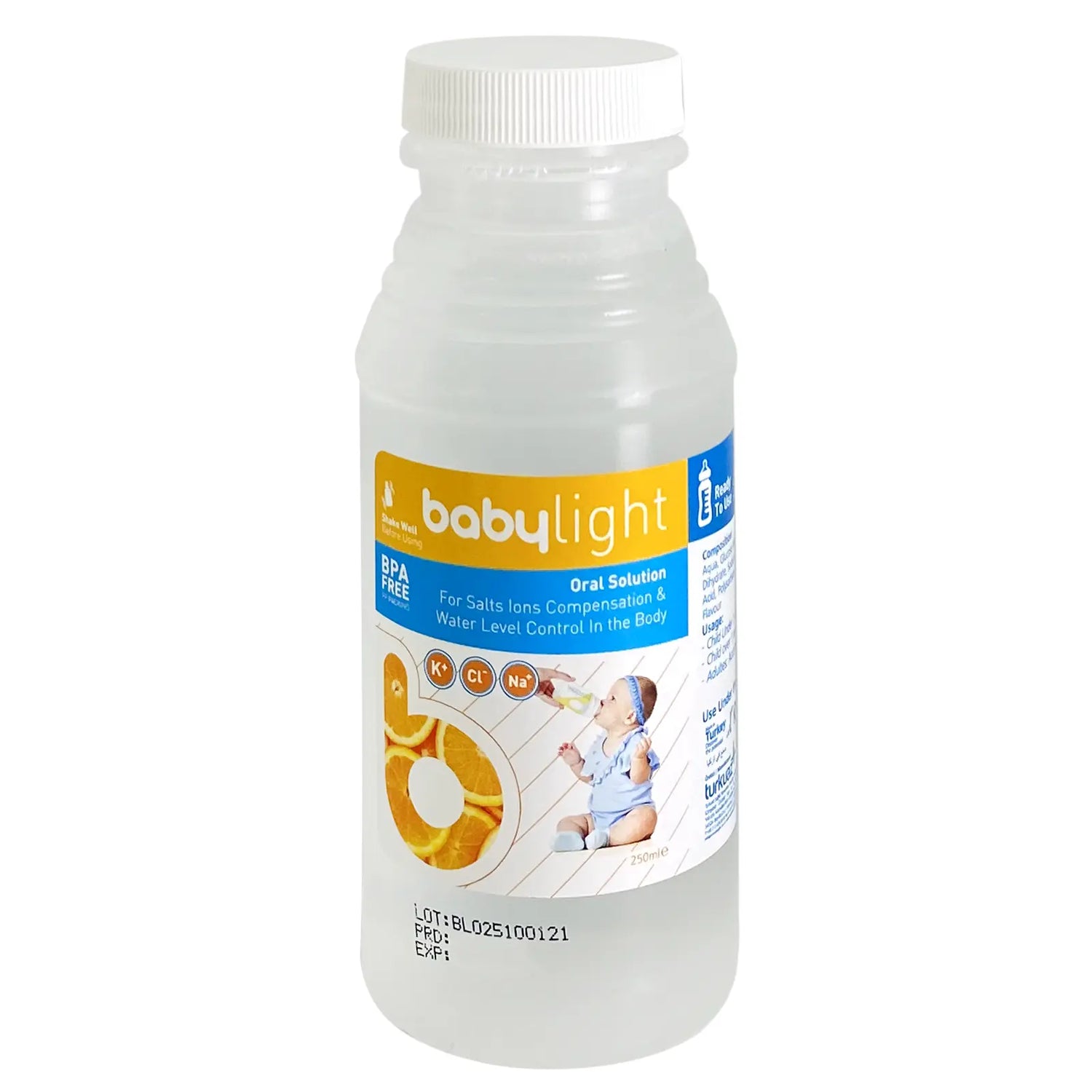 Konicare Babylight Oral Solution Orange Flvr 250ML prevent dehydration
