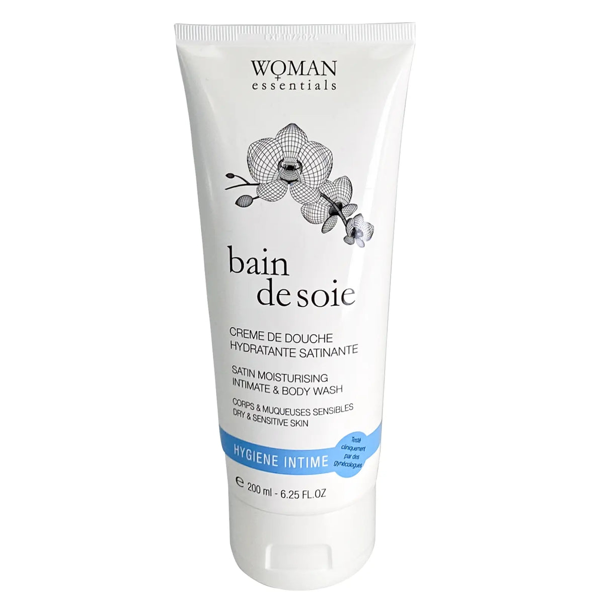 Woman Essentials Satin Moisturing Intimate & Body Wash 200ml for personal hygiene
