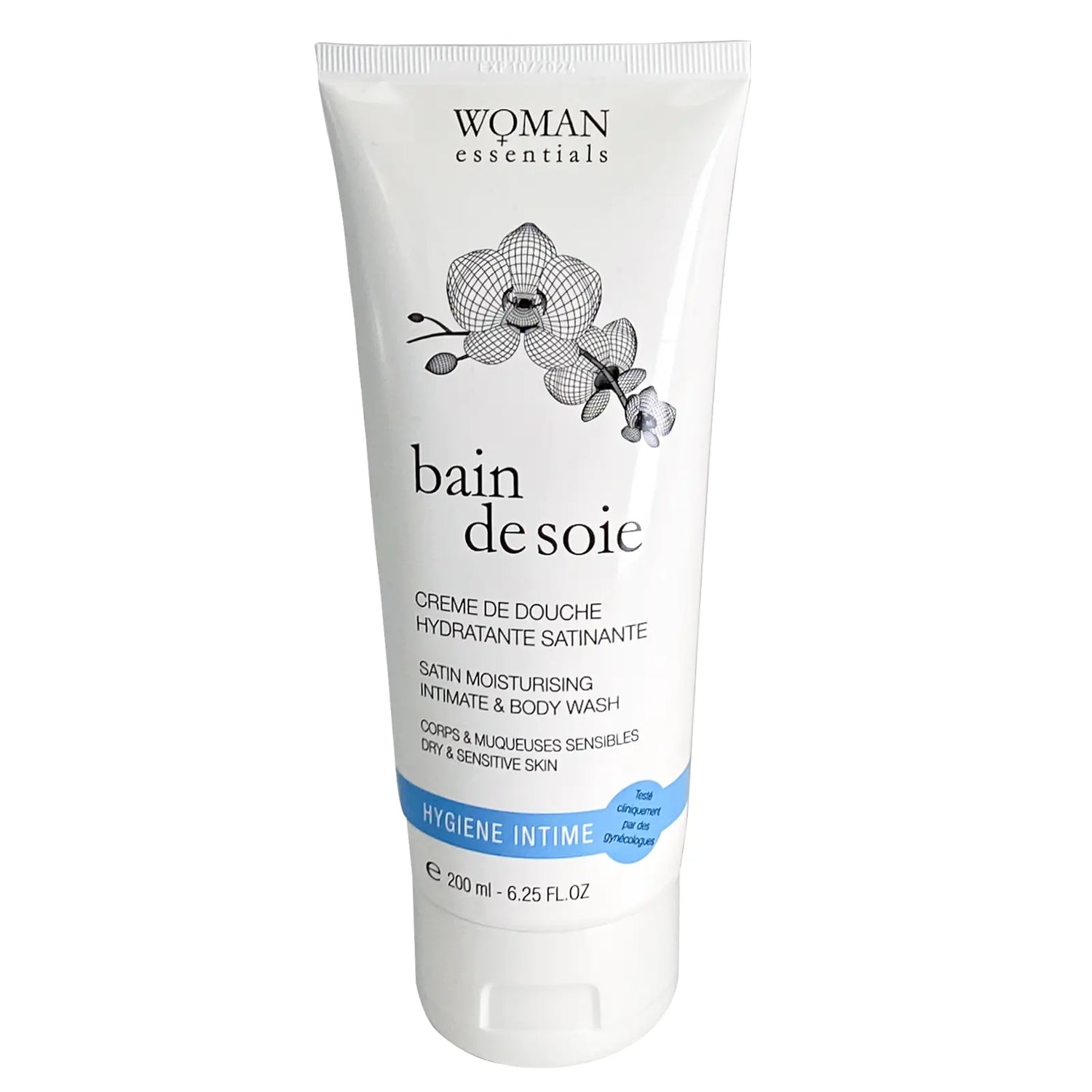 Woman Essentials Satin Moisturing Intimate & Body Wash 200ml for personal hygiene