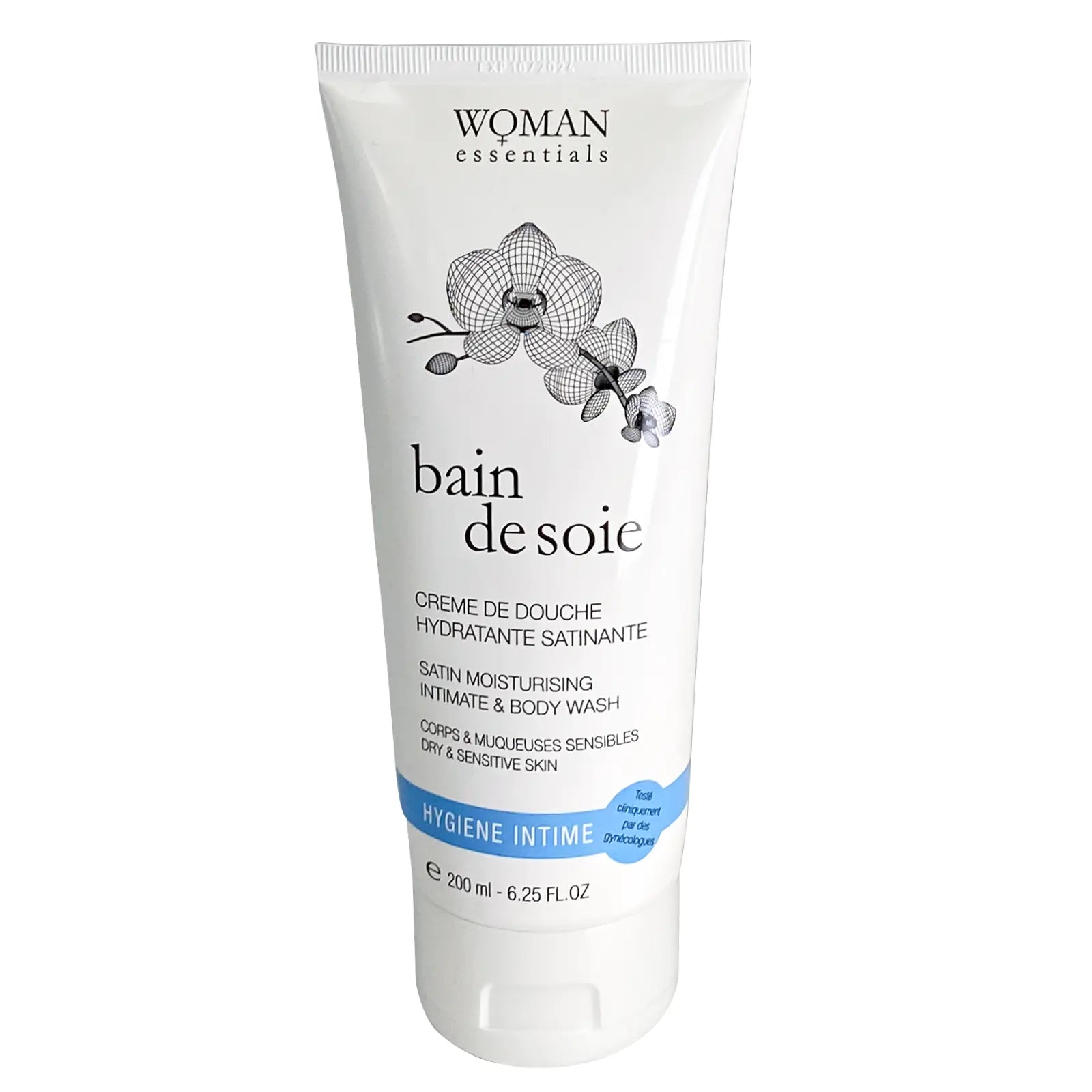 Woman Essentials Satin Moisturing Intimate & Body Wash 200ml for personal hygiene