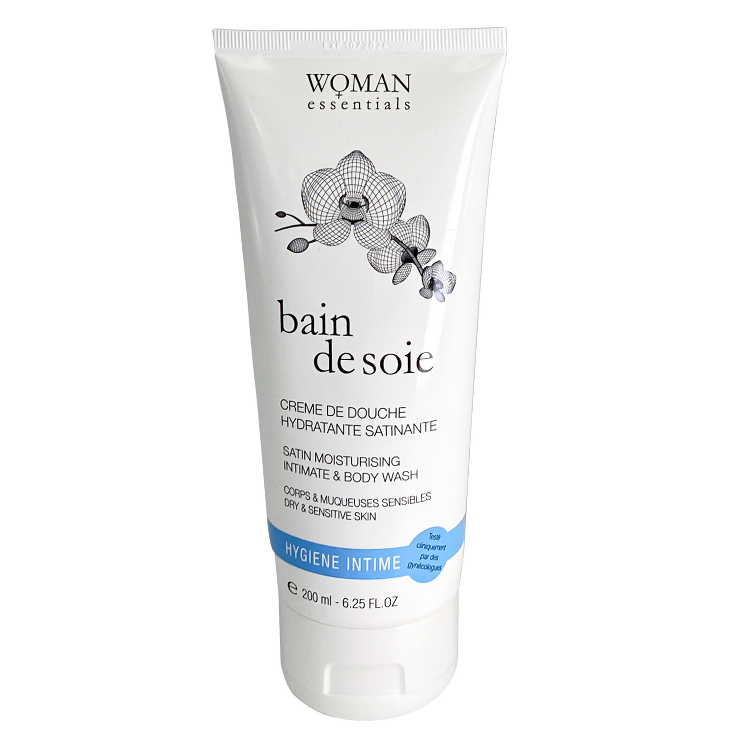 Woman Essentials Satin Moisturing Intimate & Body Wash 200ml for personal hygiene