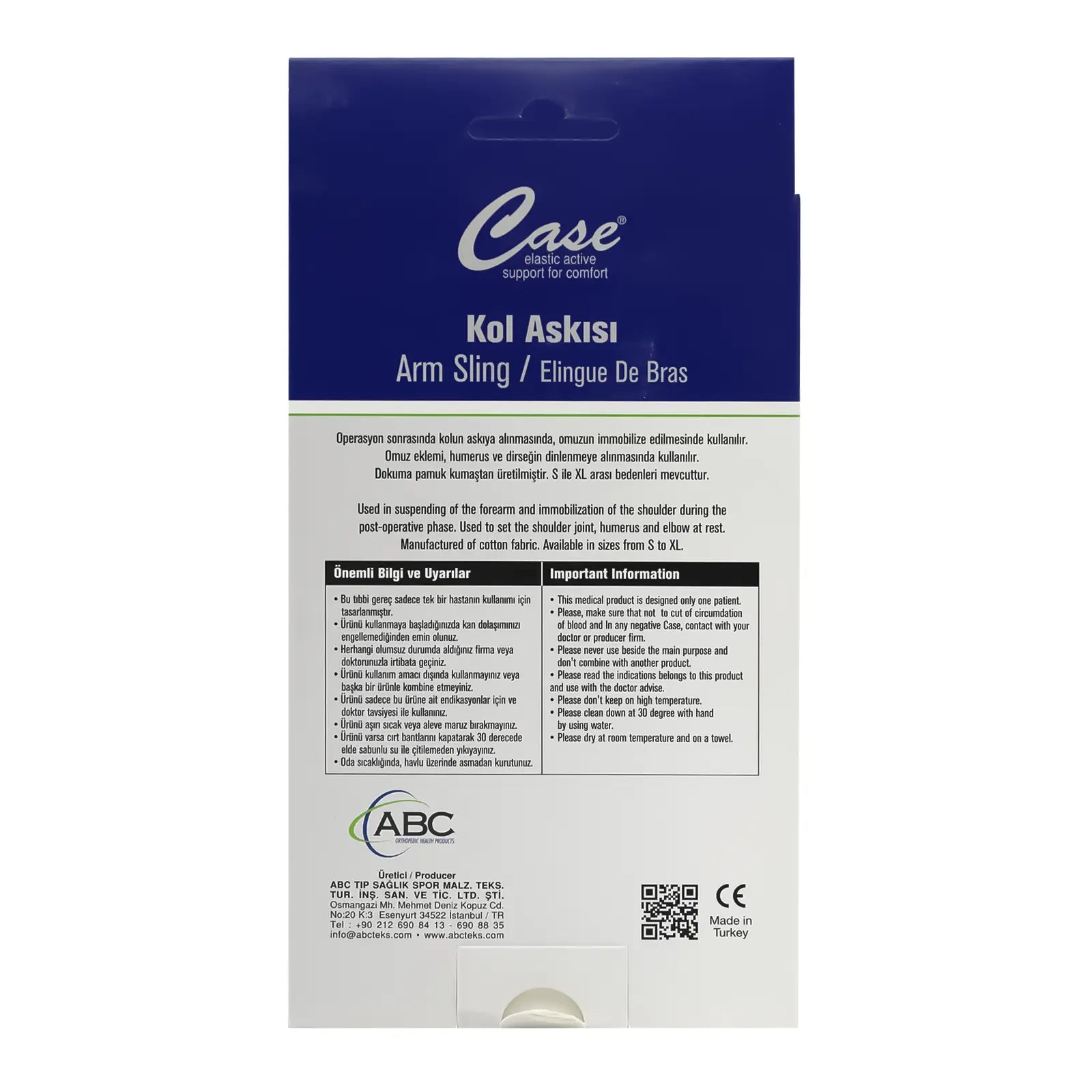 Case Arm Sling Fabric  S