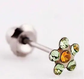 Inverness 802E Flower Peridot/Topaz Earrings