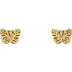 Inverness 60C GP Butterfly Earrings 24KT