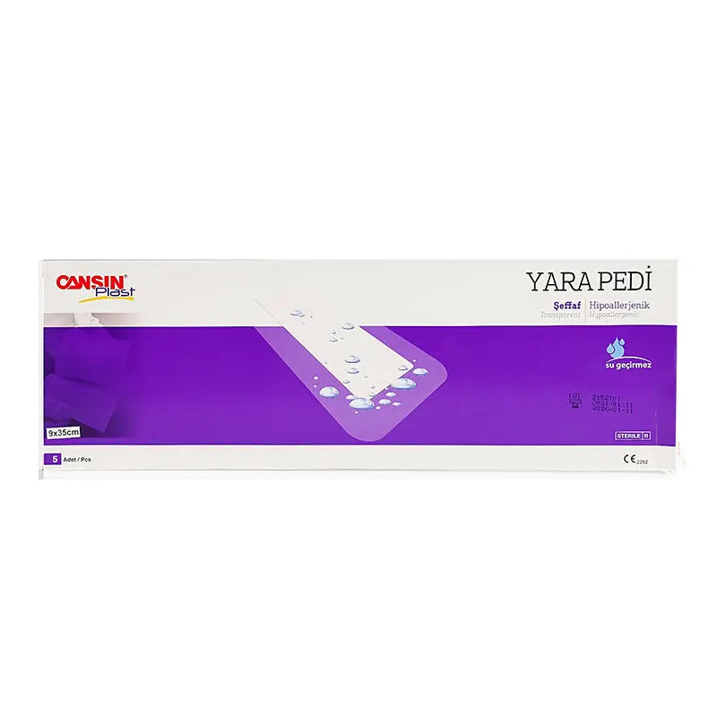 Cansin Plast Transparent Wound Dressing 9 X 35cm 5 Pcs
