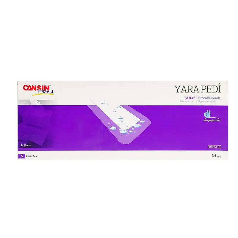 Cansin Plast Transparent Wound Dressing 9 X 30cm 5 Pcs