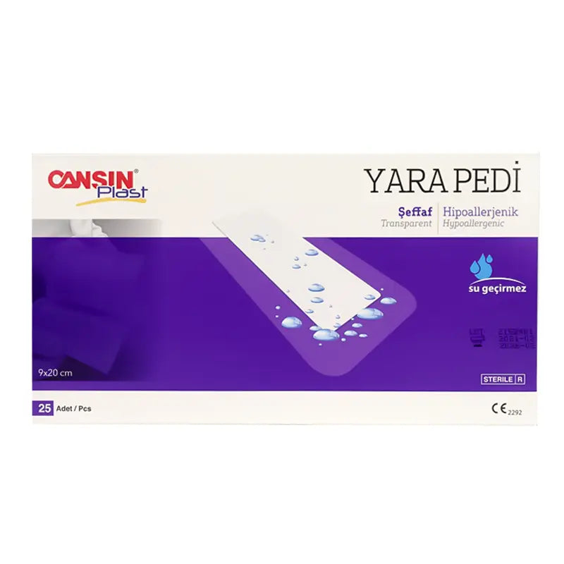 Cansin Plast Transparent Wound Dressing 9 X 20cm 25 Pcs