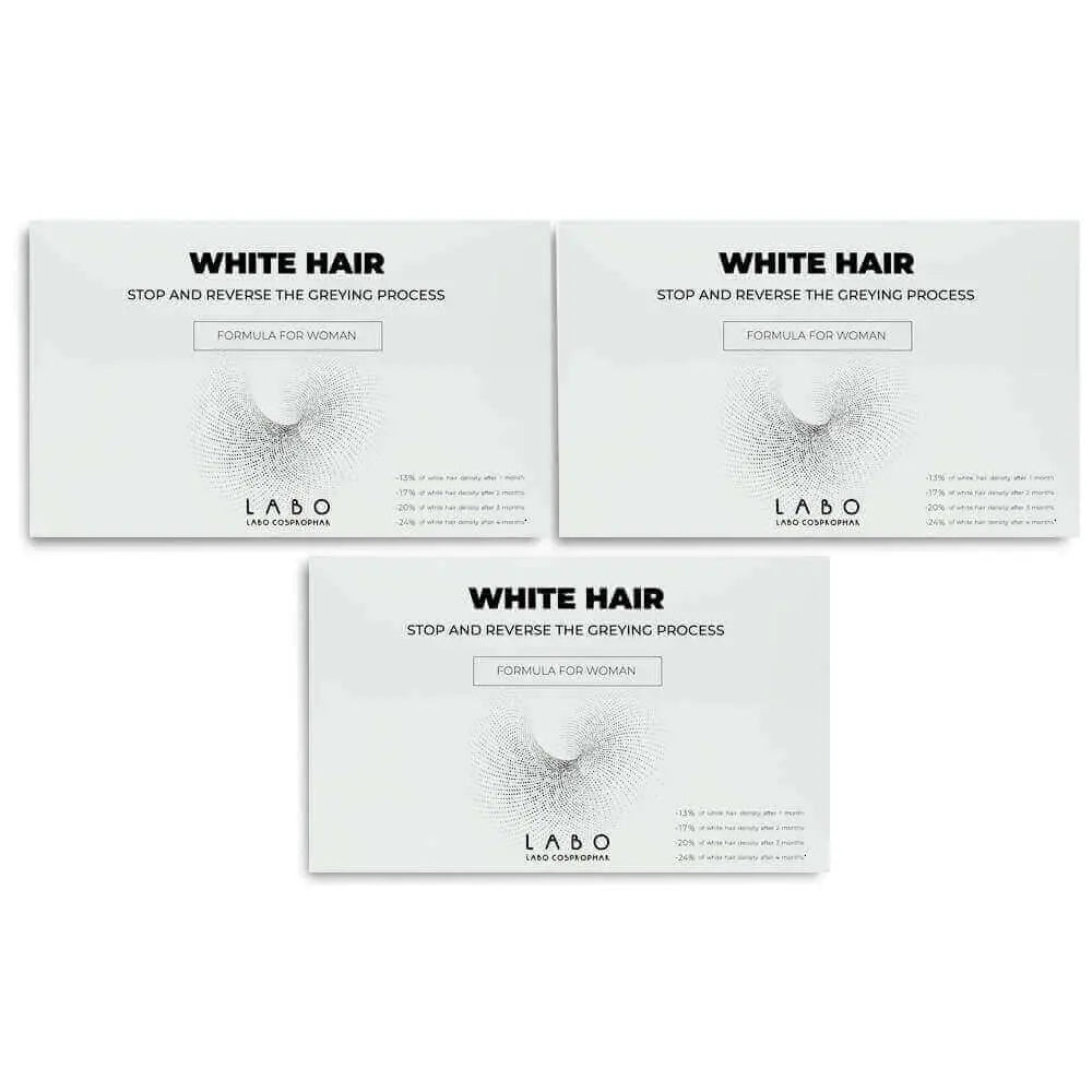Triple Package Crescina White Hair Treatment Woman .20fl