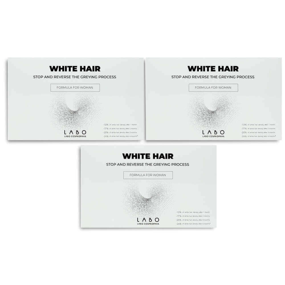 Triple Package Crescina White Hair Treatment Woman .20fl