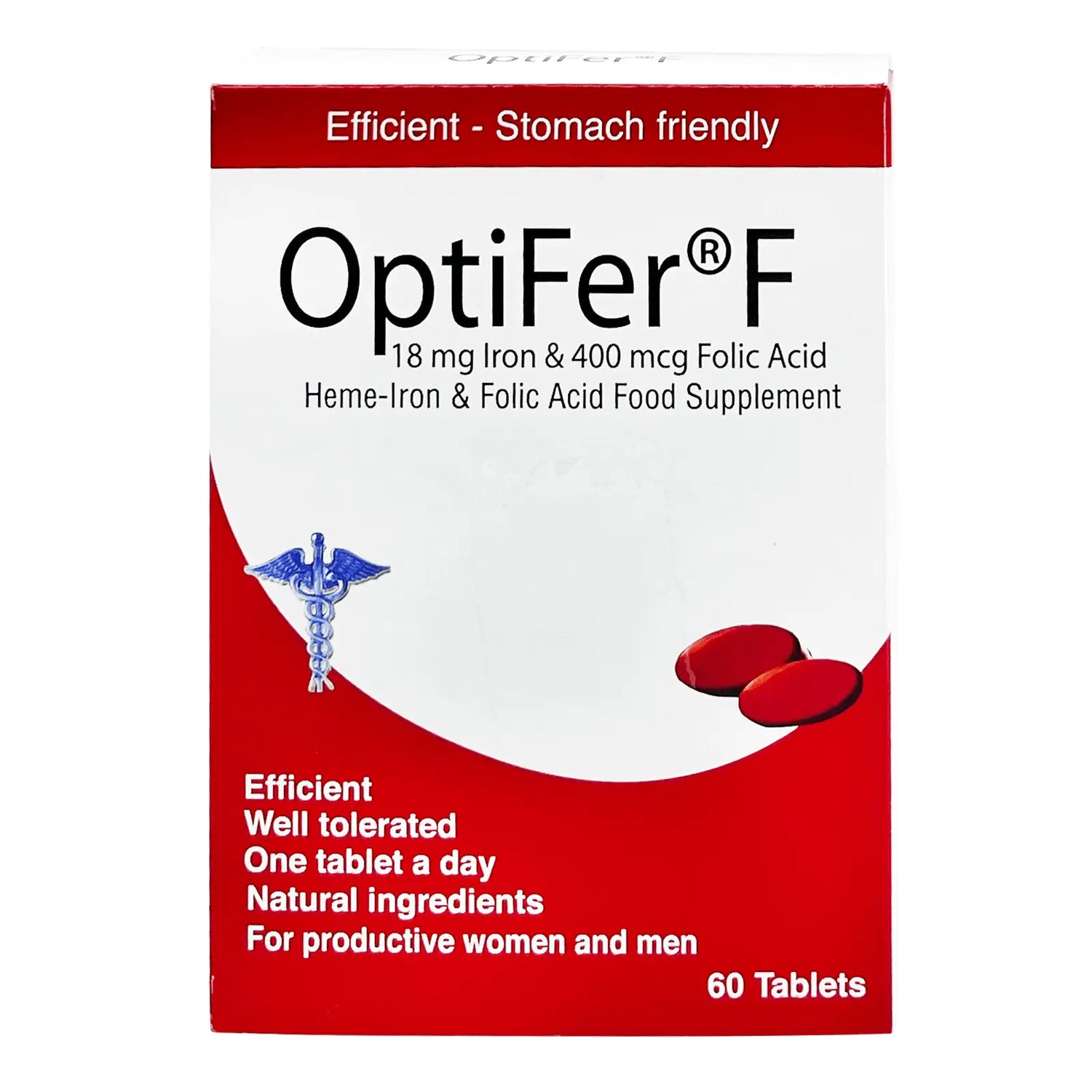OptiFer F Tabs 60'S for iron deficiency