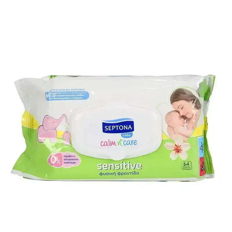 Septona Baby Sensitive Wipes 64 Pcs