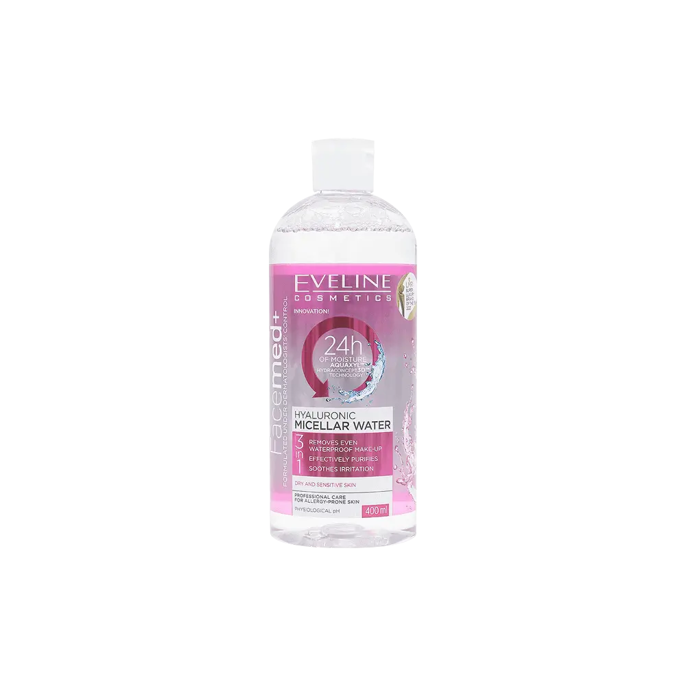 Eveline 3In1 Hyaluronic Micellar Water 400 ml
