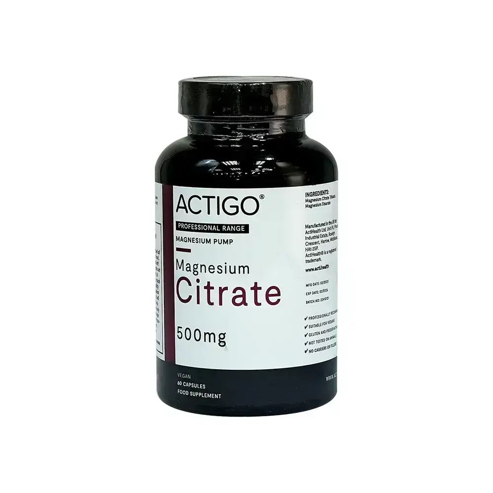 Actigo Magnesium Citrate 500 mg 60 Caps