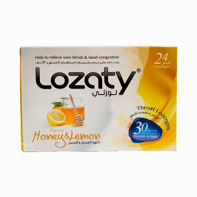 Lozaty Honey & Lemon Lozenges 24'S