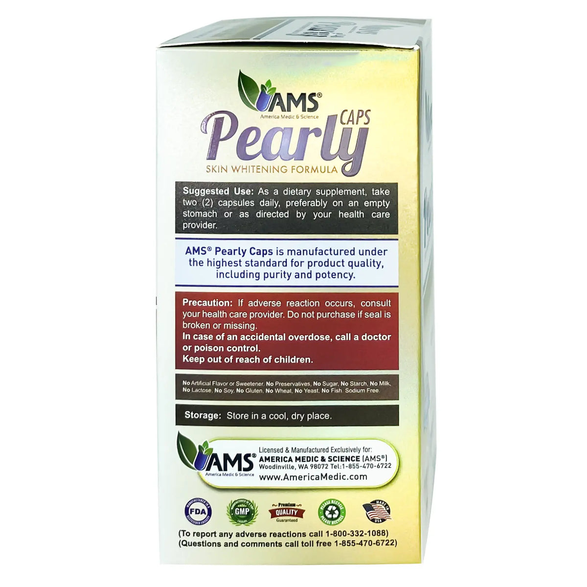 AMS Pearly Whitening Caps 60'S