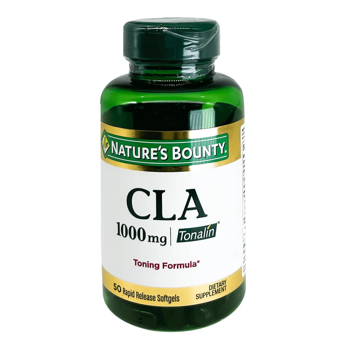 Natures Bounty CLA Tonalin 1000 mg Softgels 50'S  For weight loss 