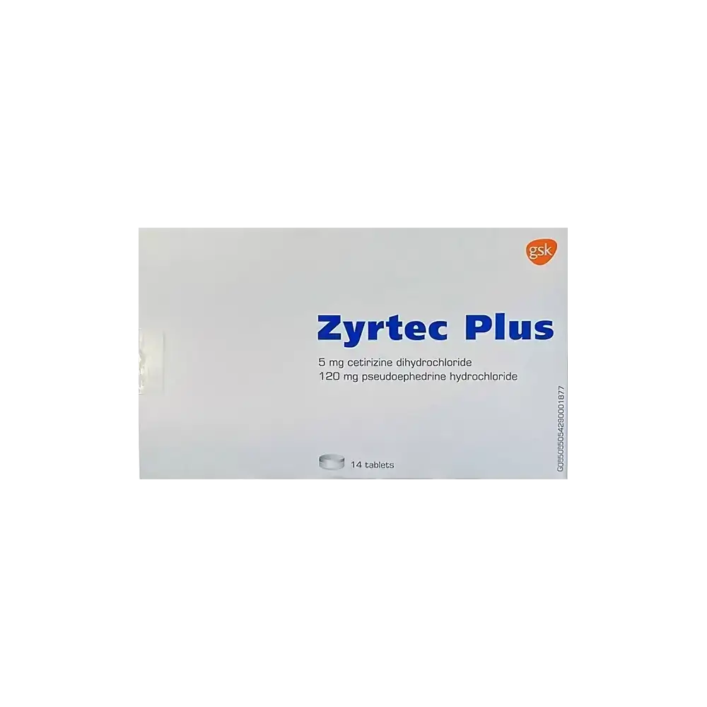 Zyrtec Plus 5/120 ملغ 14 قرص