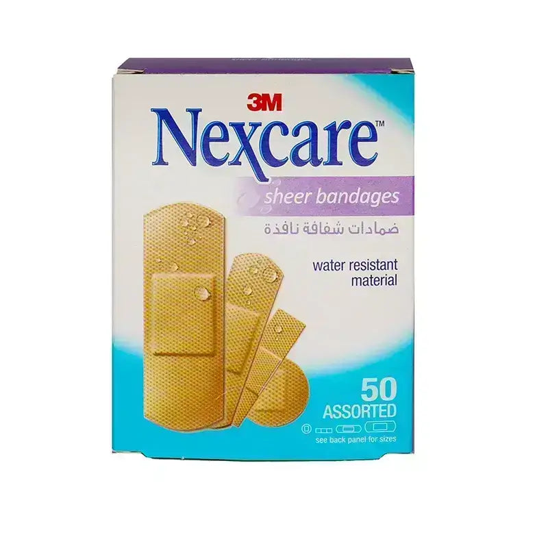 Nexcare Sheer Bandages Assorted 50'S - 658-50