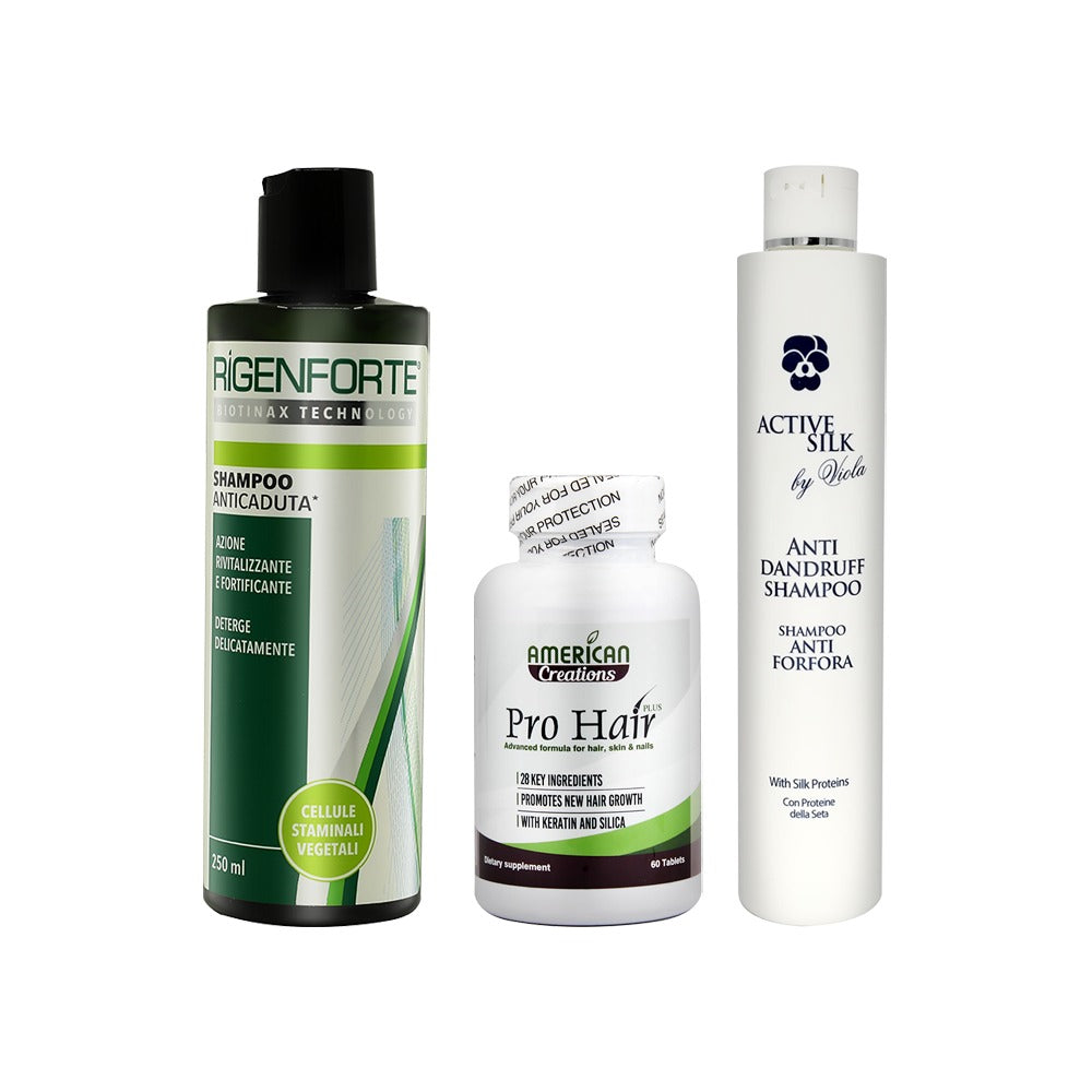 Treating hair loss and dandruff set